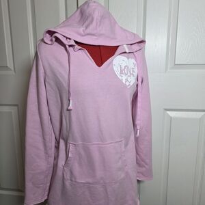 SO Pink Hoodie with Heart Design